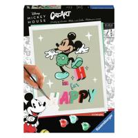Ravensburger creart schilderen op nummer - h is for happy mickey mouse - thumbnail