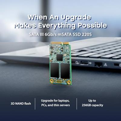 Transcend 220S 64 GB mSATA SSD harde schijf SATA 6 Gb/s Retail TS64GMSA220S Transcend 220S 64 GB mSATA SSD harde schijf SATA 6 Gb/s Retail TS64GMSA220S