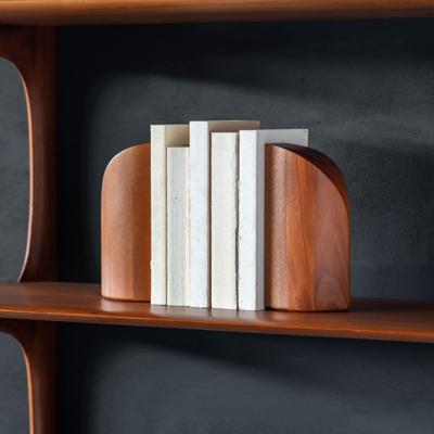 Ethnicraft Boekenstandaard 'PI' Mahoniehout, Set van 2 stuks, kleur Bruin