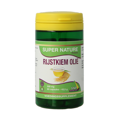 SNP Rijstkiem olie halal kosher 60 Capsules SNP Rijstkiem olie halal kosher 60 Capsules