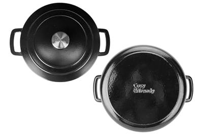 Cosy & Trendy Braadpan Fontestic Gietijzer Black Ø 28 cm / 8 Liter - Geëmailleerd
