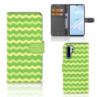Huawei P30 Pro | Telefoon Hoesje | Waves Green - thumbnail