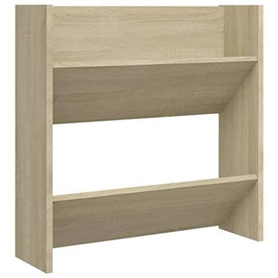 VidaXL Wandschoenenkasten 4 st 60x18x60 cm bewerkt hout sonoma eiken