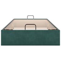 Bedframe zonder matras 80x200 cm fluweel donkergroen - thumbnail