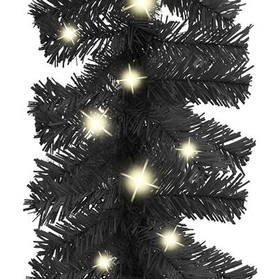 VidaXL Kerstslinger met led-lampjes 5 m zwart