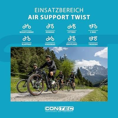 CONTEC vloerpomp "air support twist" ct hand compressor air support twist black/blue - thumbnail