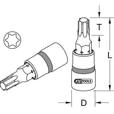 KS Tools 911.1369 911.1369 Verwisselbare kop