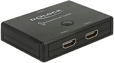 Delock 18749 HDMI 2 - 1 Schakelaar bidirectioneel 4K 60 Hz