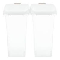 TRIXIE VOERTON LUCHTDICHT AFSLUITBAAR KUNSTSTOF TRANSPARANT WIT / WIT 40 LTR 26,5X44,5X61,5 CM - thumbnail