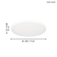 Eglo Plafonnière Zigbee Rovito-Z Ø 29,5cm 900086 - thumbnail