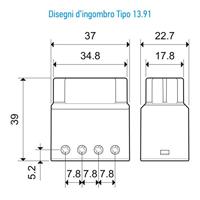 Finder 13.91.8.230.0000 Stroomstootschakelaar Op- en inbouw 1x NO 230 V/AC 10 A 2300 VA 1 stuk(s) - thumbnail