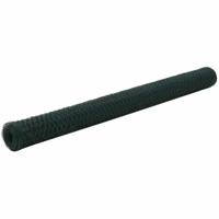 VidaXL Kippengaas 25x1,5 m staal met pvc coating groen - thumbnail