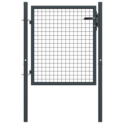 VidaXL Tuinhek van gaas gegalvaniseerd staal 100x75 cm grijs