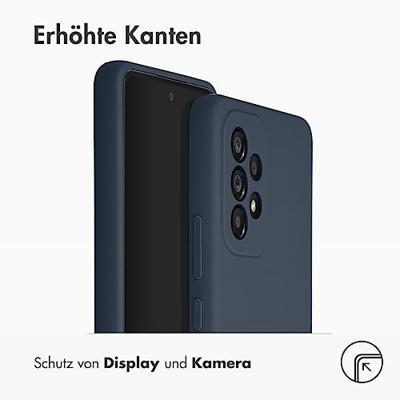 Accezz Liquid Silicone voor Samsung Galaxy A53 Telefoonhoesje Blauw
