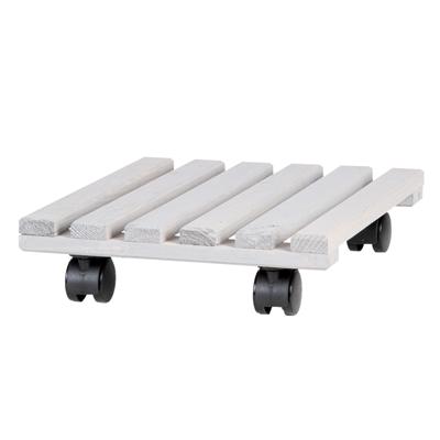 Esschert Design plantentrolley vierkant hout 29 cm grijs