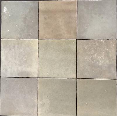 Wandtegel beige Marazzi Zellige 10x10cm salvia glans
