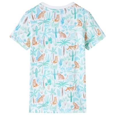 Kindershirt tijgerprint 116 ecru - thumbnail