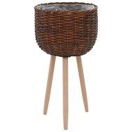 vidaXL Plantenbak wickermet PE voering - thumbnail