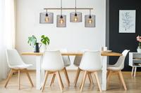 Lucide BASKETT - Hanglamp - 4xE27 - Zwart - thumbnail