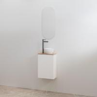 Toiletmeubelset Best-Design Mali Mat Wit Onderkast + Halifax Meubelblad - thumbnail