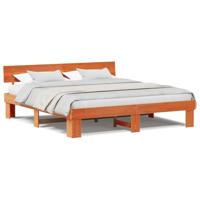 Bedframe Wasbruin 180 x 200 cm Massief grenenhout - thumbnail