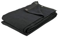 Showtec Dekomolton Backdrop zwart 3m x 4m 160gr/m² - thumbnail