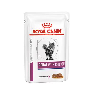 Royal Canin Cat Renal Chicken Gravy Pouch Wet 12x85g