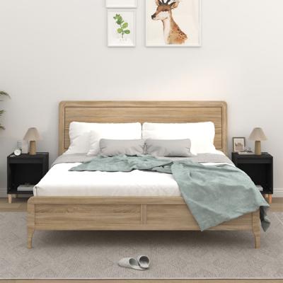 Nachtkastjes 2 st 40x35x50 cm zwart Nachtkastjes 2 st 40x35x50 cm zwart