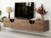 Tv-meubel GROTTY 4 klapdeuren walnoot - thumbnail