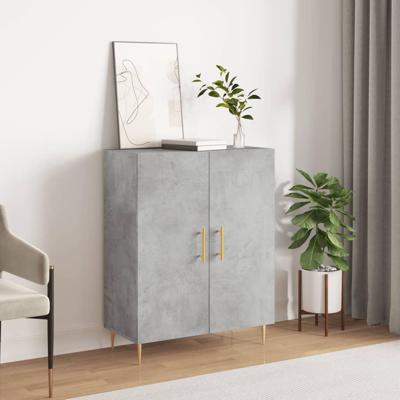 Dressoir 69,5x34x90 cm bewerkt hout betongrijs