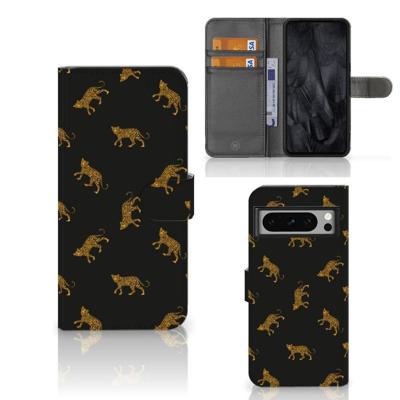 Telefoonhoesje | Met pasjeshouder | voor Google Pixel 8 Pro Leopards