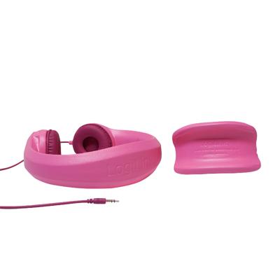 LogiLink HS0046 hoofdtelefoon/headset Hoofdtelefoons Hoofdband Roze