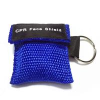CPR Emergency face Shield masker sleutel ring ademhaling masker (blauw) - thumbnail
