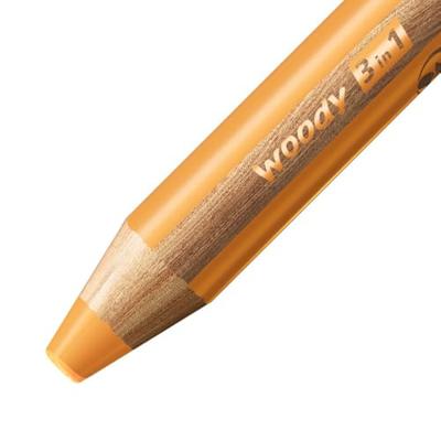 Kleurpotlood stabilo 880 woody 3 in 1 goud | 5 stuks