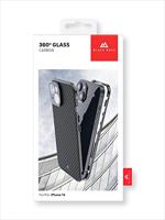 Black Rock 360° Glass Cover Apple iPhone 14 Carbon - thumbnail