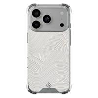 iPhone 17 Pro shockproof hoesje - Abstract beige waves - thumbnail