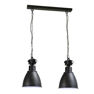 Masterlight Retro industrie eetkamerlampIndustria 2x27 Bud 2-lichts antraciet - 2007-30-06-EH-K-70-2