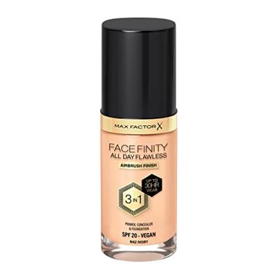Max Factor Facefinity All Day Flawless 3 In 1 Foundation 30 ml N42 Ivory Dames