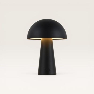 LED Tafellamp Arvento nero - Zwarte, oplaadbare paddenstoel lamp voor binnen en buiten, met geïntegreerde dimmer
