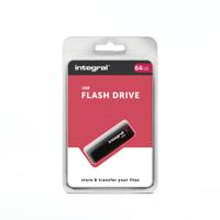 Integral USB 2.0 stick, 64 GB, zwart - thumbnail