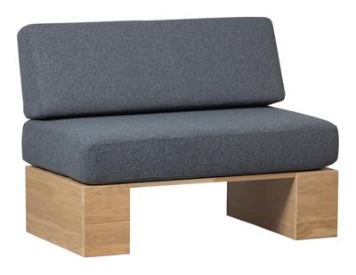 vtwonen Eetkamerbank 'Eat Up' Bouclé, 100cm, kleur Denim