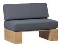 vtwonen Eetkamerbank 'Eat Up' Bouclé, 100cm, kleur Denim - thumbnail