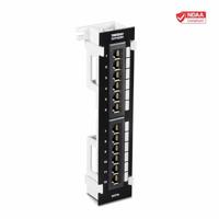 TRENDnet TC-P12C5V 12-poorts Cat5e niet-afgeschermde wandmontage patchpaneel met meegeleverde 89D-beugel - thumbnail