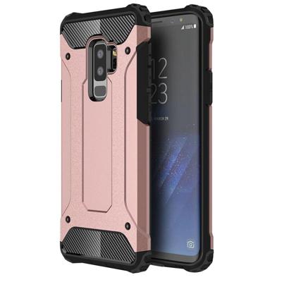 Voor Galaxy S9 PLUS TPU + PC 360 graden bescherming schokbestendige terug beschermhoes (Rose goud)