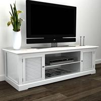 Tv-meubel wit hout - thumbnail