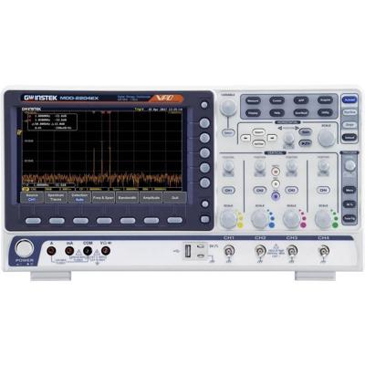 GW Instek MDO-2204EX Digitale oscilloscoop 200 MHz 1 GSa/s 10 Mpts 8 Bit Digitaal geheugen (DSO), Spectrumanalyzer, Multimeterfuncties GW Instek MDO-2204EX Digitale oscilloscoop 200 MHz 1 GSa/s 10 Mpts 8 Bit Digitaal geheugen (DSO), Spectrumanalyzer, Multimeterfuncties