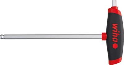 Wiha 6kant-Stiftschlüssel T-Griff 3x150mm Kugelk.+Seit.-abtrieb Inbussleutel Sleutelbreedte (metrisch): 3 mm Koplengte: 13 mm Afmeting, lengte: 150 mm