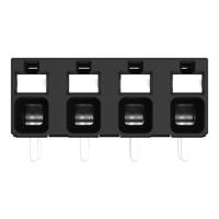 WAGO 2086-3204/300-000 Printklem 1.50 mm² Aantal polen 4 Zwart 1 stuk(s) - thumbnail