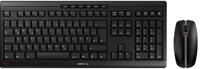 CHERRY Stream Desktop toetsenbord Inclusief muis Kantoor RF Draadloos QWERTZ Duits Zwart - thumbnail
