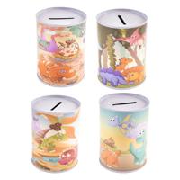 Spaarblik Dino Ø7,5x10cm - thumbnail